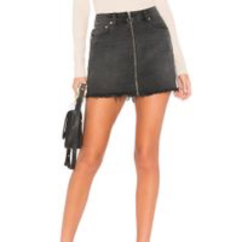 NWT Cotton Rugged Denim Mini Skirt